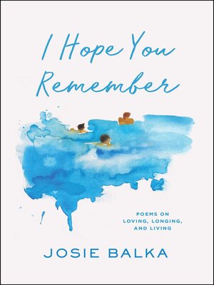 cover image of I Hope You Remember